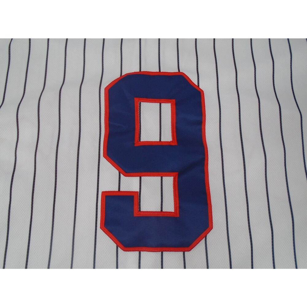 #9 Knights Movie Custom Stitched Baseball Jersey Men's XXXL White Striped - Picture 12 of 12